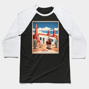 Santa Fe New Mexico United States of America Tourism Vintage Poster Baseball T-Shirt